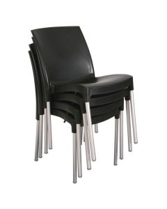 Bolero stapelbare zwarte stoelen