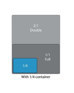 Vogue Polypropylene GN1/4 bak met deksel 100mm