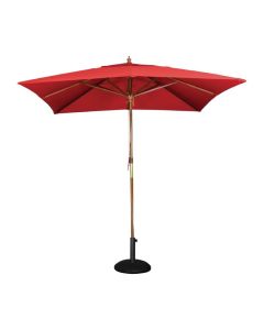 Bolero vierkante rode parasol 2,5 meter