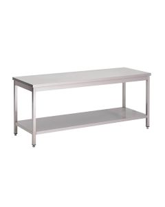 Gastro M RVS werktafel met onderblad 88x70x70cm