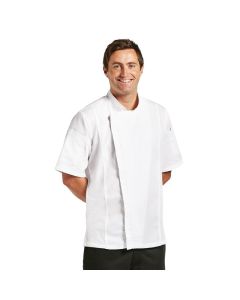 Chef Works Springfield unisex koksbuis met rits wit M