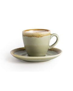 Olympia Kiln espressoschotels mosgroen 11,5cm