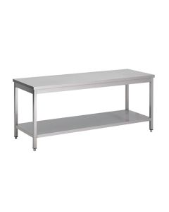 Gastro M RVS werktafel met onderblad 88x100x60cm