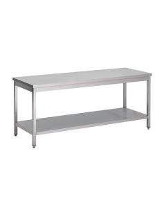 Gastro M RVS werktafel met onderblad 88x160x60cm