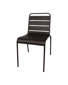 Bolero stalen stoelen zwart (4 stuks)