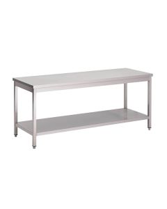 Gastro M RVS werktafel met onderblad 85x100x70cm