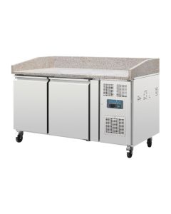 Polar G-serie pizza werkbank met marmeren blad 428L