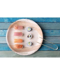 Fiesta Compostable biologisch afbreekbare ronde palmblad borden 25cm (100 stuks)