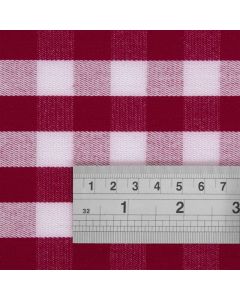 Mitre Comfort Gingham tafelkleed rood-wit 178x178cm