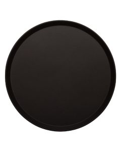 Cambro Treadlite rond antislip glasvezel dienblad zwart 40,5cm
