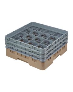 Cambro Camrack vaatwaskorf met 16 compartimenten max. glashoogte 17,4cm