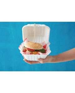 Fiesta Compostable composteerbare bagasse hamburgerbakjes 14,6cm