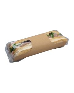 Colpac Clasp kraft baguetteverpakking met insteeksluiting recyclebaar (500 stuks)