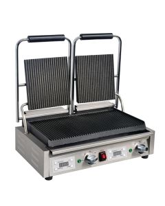 Buffalo dubbele contactgrill groef/groef