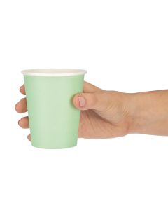 Fiesta Recyclable koffiebekers enkelwandig turquoise 225ml (1000 stuks)