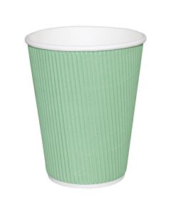 Fiesta Recyclable koffiebekers ribbelwand turquoise 225ml (500 stuks)