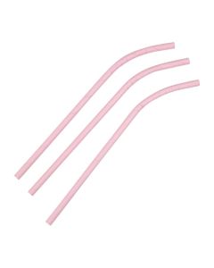 Fiesta Compostable composteerbare papieren buigrietjes roze (250 stuks)