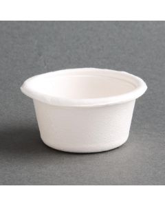 Fiesta Compostable bagasse sausbakjes 59ml (1000 stuks)