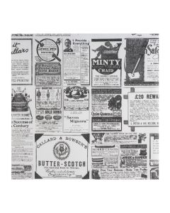 APS vetvrij papier vintage krantenprint 310x310mm