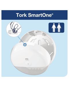 Tork Smart One Mini Toiletroldispenser Wit