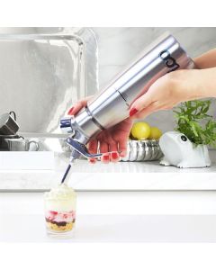 ICO Rvs Slagroom Dispenser Zilver 500ml