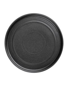 Olympia Cavolo platte ronde borden 18cm zwart (4 stuks)